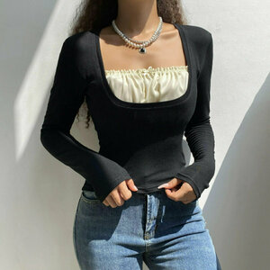 Coquette Milkmaid Long Sleeve Top - Y2K Streetwear Essential