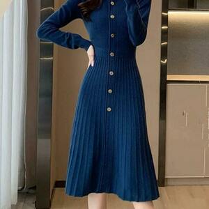 Cozy Y2K Style Knit Dress for Women