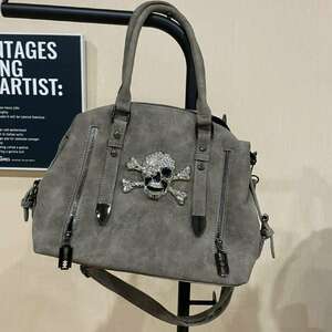 Diamond Skull Y2K Crossbody Bag: Edgy Streetwear Style