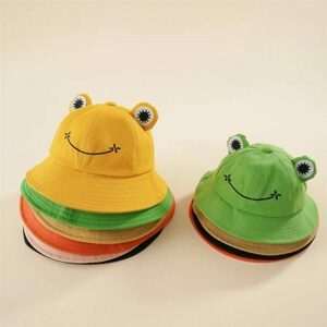 Froggy Y2K Bucket Hat Trendy Style Kids Adults 6 Colors