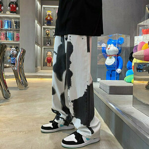 Stylish Y2K Tie-Dye Baggy Denim Pants for Streetwear Fashion