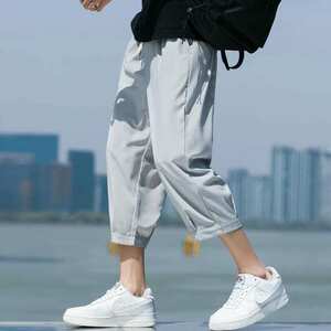 Urban Plus Men's Y2K Style Breathable Summer Sports Pants