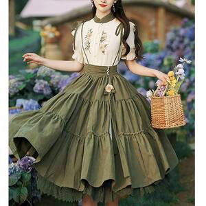 Vintage Chic Floral Fairy Hanfu Dress for Y2K Streetwear