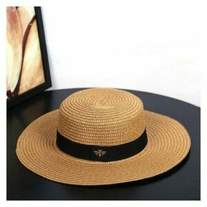 Y2K Bat Bee Straw Hat: Stylish Summer Sunwear