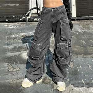 Y2K Cargo Jeans for Edgy Streetwear