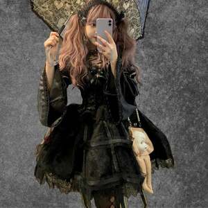 Y2K Fairy Grunge Chic Black Goth Dress