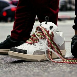 Y2K High Top Canvas Sneakers - Bold Lace Streetwear Style