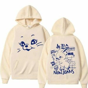 Y2K Hype Bunny Hoodie: Trendy Streetwear Sweatshirt