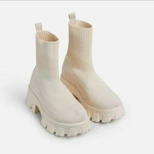 Y2K Style High Platform Slip-On Boots for Women