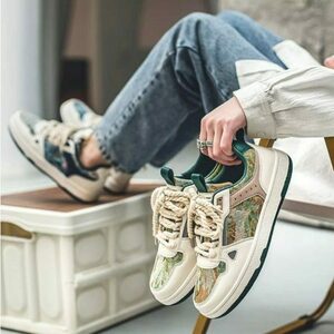 Y2K Van Gogh Custom Sneakers: Harajuku Streetwear Vibe