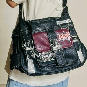 Y2K Vintage Punk Embroidered Chain Tote: Streetwear Trendsetter