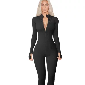 2024 Long Sleeve Hip Lifting Fitness Jumpsuit