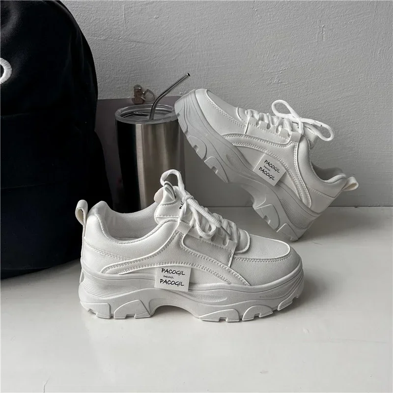 2024 Spring Fashion White Plus Size Women's Sneakers