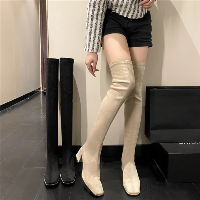 2024 Spring Women's High Heel Over-The-Knee Boots