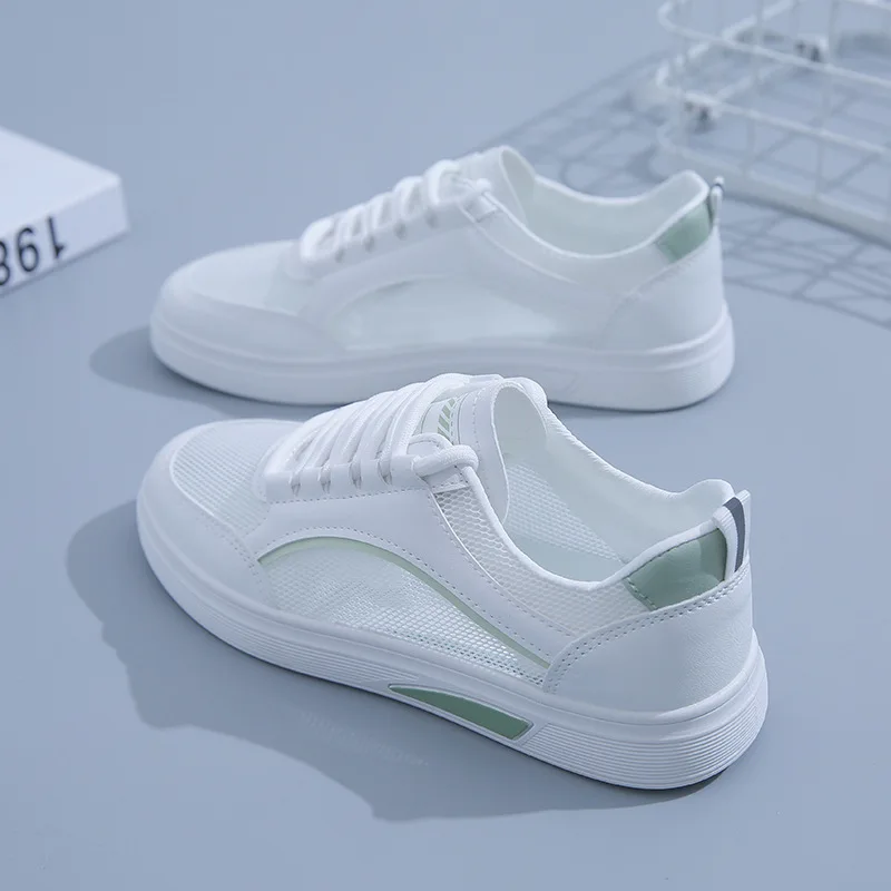 2024 Summer Little White Mesh Sneakers for Women