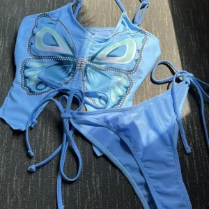 2024 Summer Sexy Butterfly Bikini Set for Women - Fashion Swimwear & Beachwear