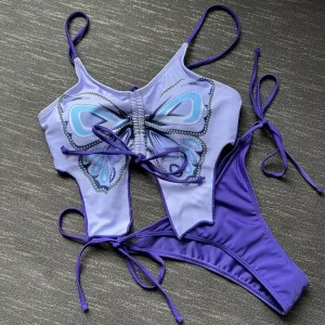 2024 Summer Sexy Butterfly Bikini Set for Women - Fashion Swimwear & Beachwear