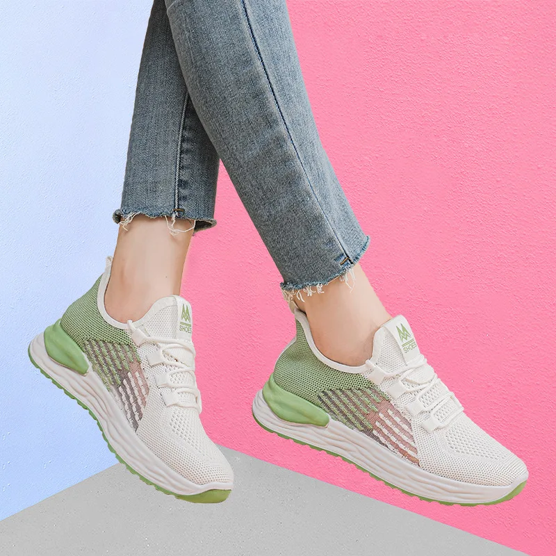 2024 Summer Women's Hollow Breathable Platform Sneakers