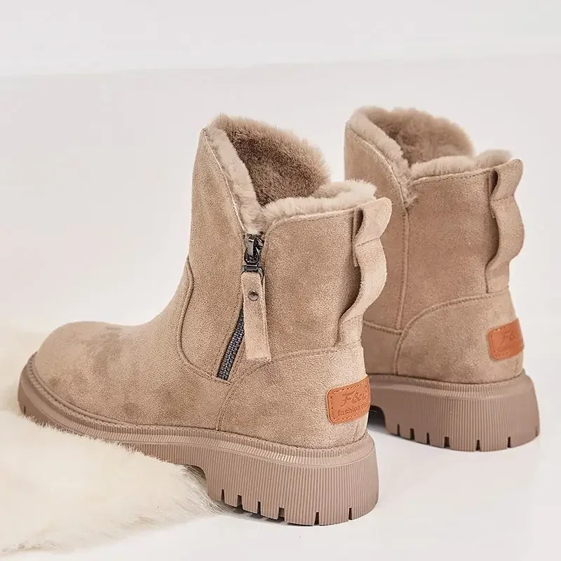 2024 Women's Winter Snow Boots | Mid-Tube Plus Velvet