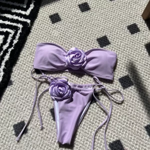 3D Rose Flower Bikini Set - Women's Swimsuit 2024 Summer Beachwear