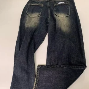 American Retro Hong Kong Style High Waist Loose Straight Leg Jeans