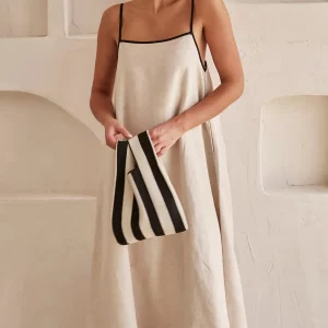 Backless Halter Maxi Dress | Sleeveless Cotton Swing