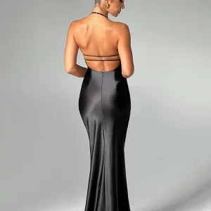 Backless Maxi Dress for Women | Spaghetti Strap Bodycon