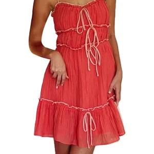 Bohemian Summer Women's Spaghetti Strap Beach Dress