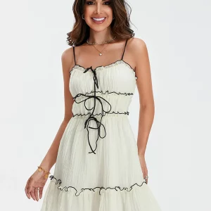 Bohemian Summer Women's Spaghetti Strap Beach Dress