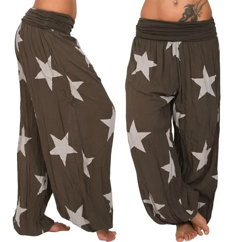 Boho Printed Harem Pants for Women - Casual Loose Fit