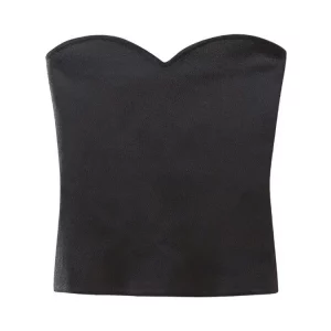 Bronzing Strapless Tank Top | Women's Sexy Backless Slim Fit Summer Clubwear