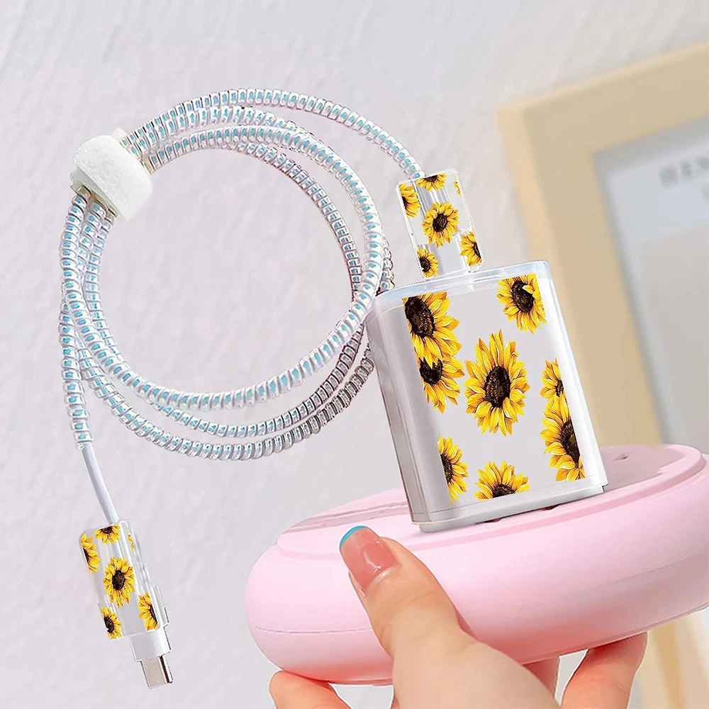 Cable Protector Organizer for Apple iPhone Charger - Cord Winder Case for 18/20W USB Charging Cable