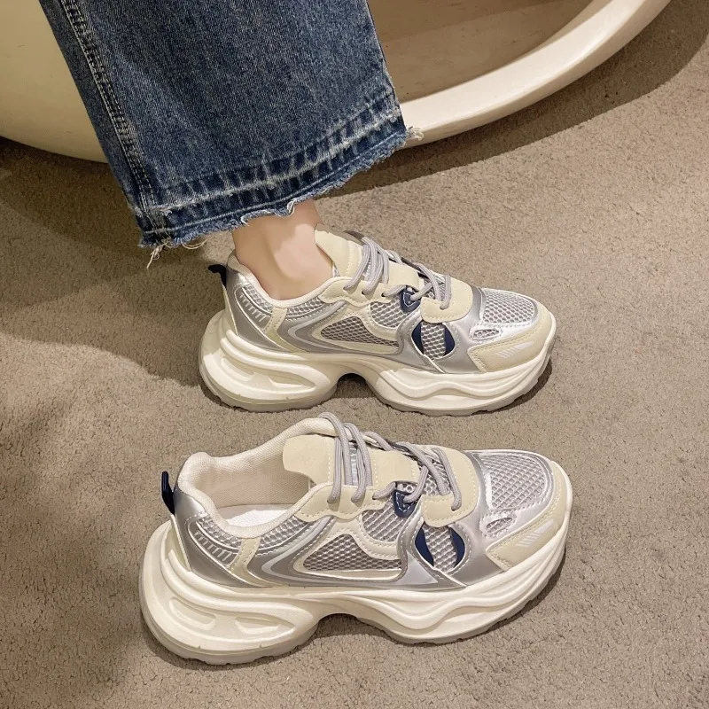 Casual Women's Platform Sneakers for Spring Outdoor Fashion