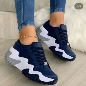 Chunky Platform Sneakers for Women | Leather Casual Shoes