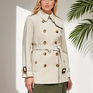 Cinemore Spring Trench Coat: Women's Double-Breasted Windproof Jacket