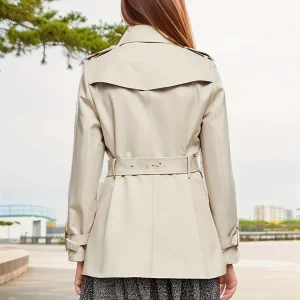 Cinemore Spring Trench Coat: Women's Double-Breasted Windproof Jacket