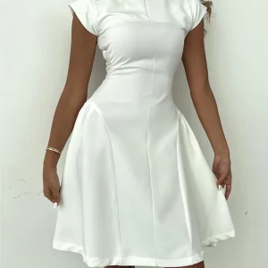 Clacive Summer Slim White Women's Bodycon Dress