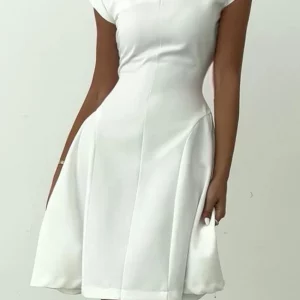 Clacive Summer Slim White Women's Bodycon Dress