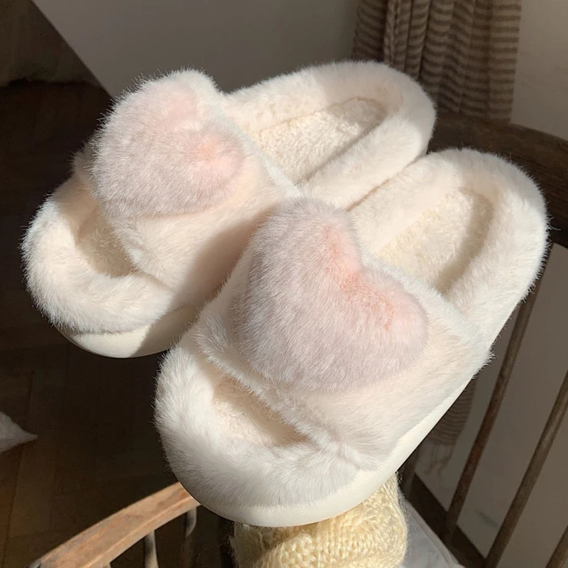 Cozy Winter Fur Slippers for Women | Warm & Fluffy House Shoes