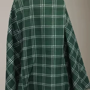 Elegant Plus Size Plaid Print Cape Coat for Women