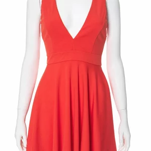 Elegant V-Neck Sleeveless A-Line Mini Dress for Women