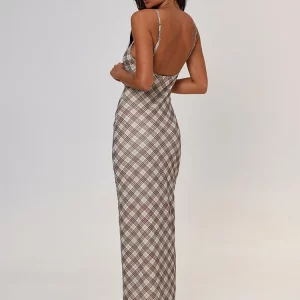 Elegant V-Neck Sleeveless Bodycon Long Dress Women's Fashion