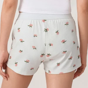 Floral Print Low Rise Women's Casual Shorts for Summer Streetwear