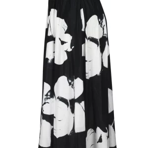 Floral Print Plus Size Skirt for Women, Casual Spring & Summer Wear