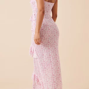 Floral Print Sleeveless Summer Sling Cocktail Dress