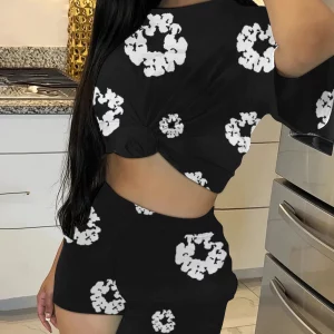 Floral Print Two-Piece Pants Set | 2024 New Arrival | Women's Daily Matching Outfit