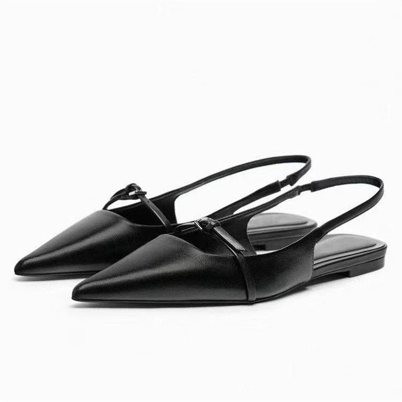 Gladiator Pointed Toe Sandals: Low-Heel Patent Leather Women's Dress Shoes