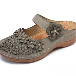 Handmade Leather Floral Roman Sandals for Women