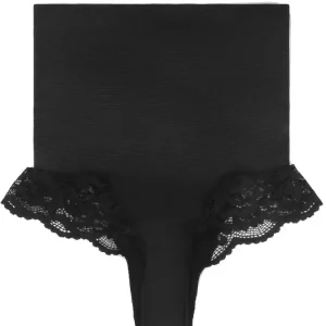 High Waist Lace Thong Panties for Women, Tummy Control Butt Lifter Shapewear