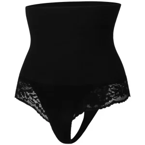 High Waist Lace Thong Panties for Women, Tummy Control Butt Lifter Shapewear